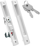 Domus Sliding Door Lock Kliklok Cylinder White