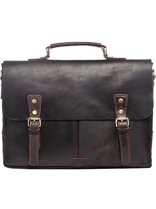 Jolar Unisex Vintage Wasserdichte Laptoptasche Yd-8048 Dunkelbraun Jolar Unisex Vintage Wasserdichte Laptoptasche Yd-8048 Dunkelbraun