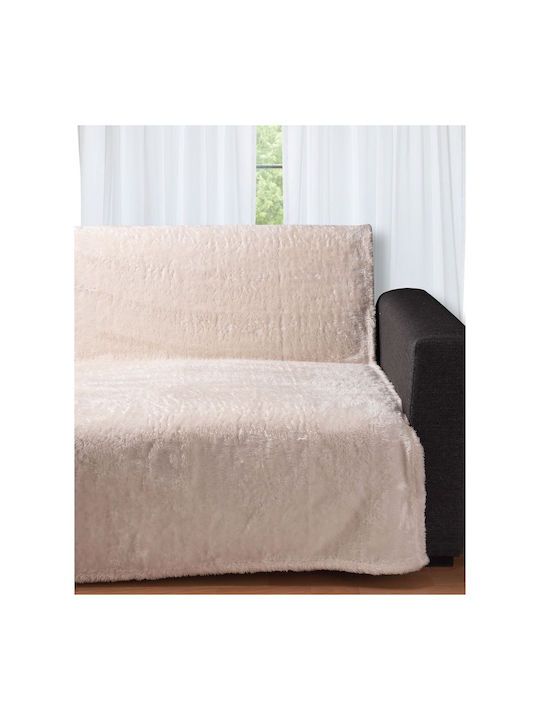 Silk Fashion 029 Ριχτάρι Πολυθρόνας Fleece 150x200εκ. Nature