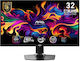 MSI MAG 321UP QD-OLED HDR Gaming Monitor 31.5" 4K 3840x2160 165Hz with Response Time 0.03ms GTG