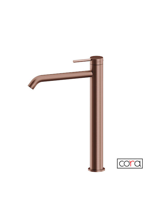 Cora Amestecare Robinet Chiuvetă Inox Auriu Roz