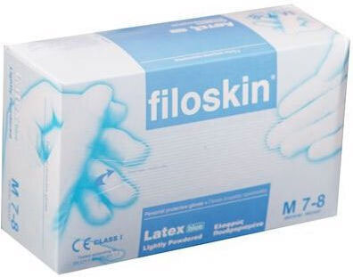 Filoskin Mănuși Latex Fără pulbere în Albastru Culoare 100buc