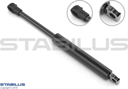 Stabilus Trunk Shock Absorber Maximum Length 242mm Suv 74mm Mercedes Sl R129 Cabriolet 03.89-12.01 Right Left