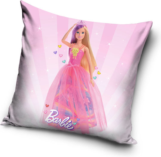 Калъфка за възглавница от кадифе Barbie 40x40 213006 Калъфка за възглавница от кадифе Barbie 40x40 213006
