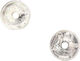 Metall-Dekorationsmünze Ø2cm Loch Silber Set mit 10 Stück