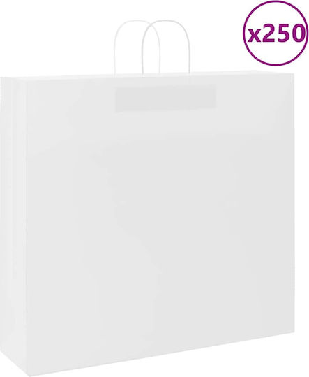 vidaXL Paper Bag for Gift White 54x49x15cm. 250pcs