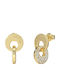Guess Blooming Summer Ohrringe aus Stahl Vergoldet mit Steinen