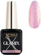 Nc Nails Semi-Permanent Nail Polish Lilix Nc with Glitter 6ml 1pcs