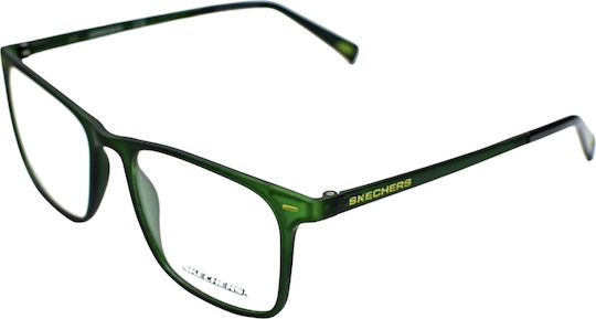 Skechers Männlich Kunststoff Brillenrahmen Grün SE3216 53097