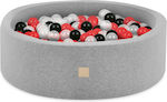 Misioo Ball Pit made of Fabric 90x30cm. Gray