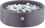 Misioo Ball Pit made of Metal 90x30cm. Gray