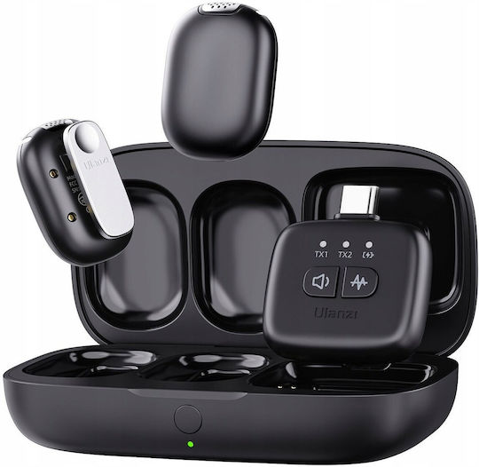 Ulanzi A30 Drahtlos Mikrofon Πέτου, Clip On für Handy