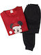 Join Kinder Schlafanzug Winterlich red