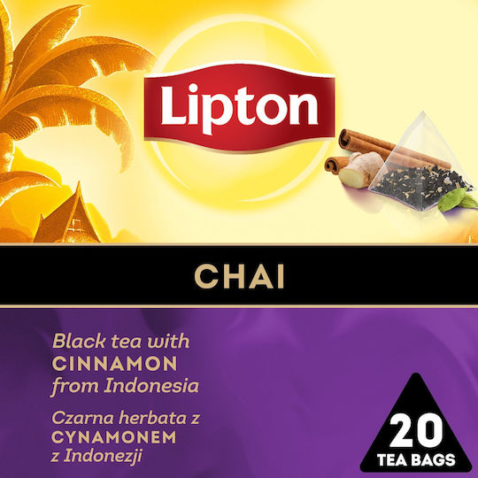 Τσάι Lipton Lipton Πυραμίδες Μαύρο Chai 20 Σακουλάκια 13828625 5063270110492