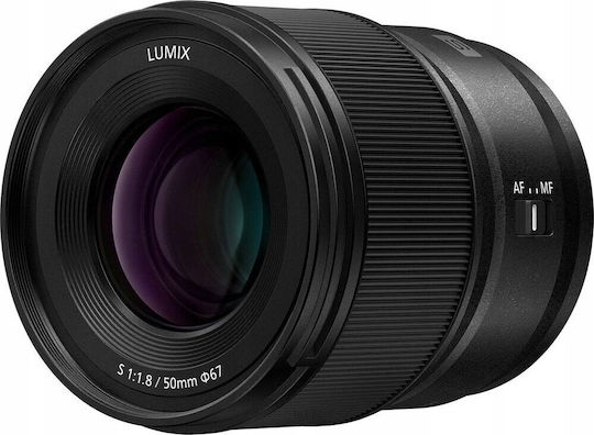 Panasonic Full Frame Φωτογραφικός Φακός S 50mm F1.8 για Leica L Mount Μαύρος