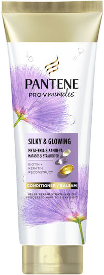Pantene Silk & Glowing Conditioner Αναδόμησης/Θρέψης 160ml