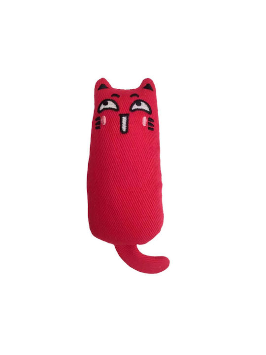 Cat Shape Toy Catnip Red Size 16x6cm