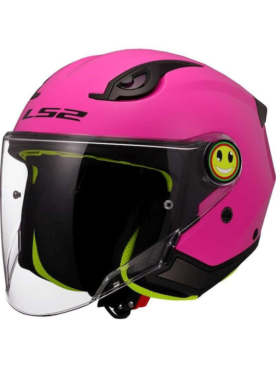 LS2 Funny II Solid Pink Παιδικό Κράνος Μηχανής ...