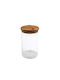 Sidirela Vase General Use with Lid Glass Transparent 1000ml