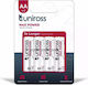 Uniross Max Power Αλκαλικές Μπαταρίες AA 1.5V 4τμχ