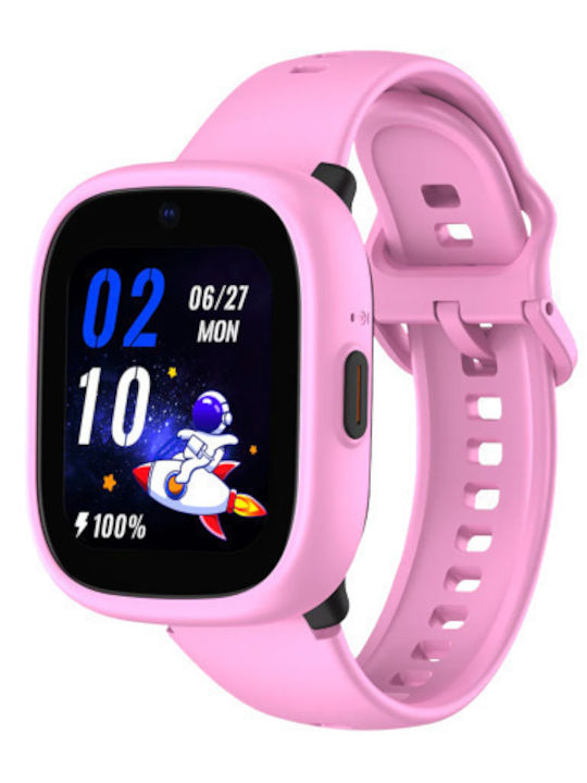 Kiddoboo Παιδικό Smartwatch x Lagenio WatchMe 4G K3 με Κάμερα Ροζ