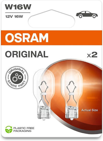 Osram Led Bulb W16w 12v 2.1w W2.1x9.5d Blister Pack 2 Pieces Cool White 6000k Ledriving Sl 130lm