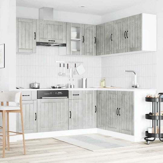 Vidaxl 11-teilige Küchenmöbel-Set Kalmar Holzwerkstoff
