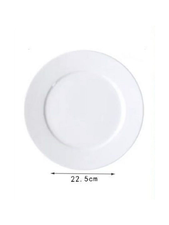 SDS Plate Shallow Ceramic White 9cm