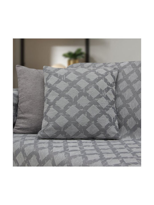 Διακοσμητικό Μαξιλάρι Milto Gray Lino Home Γκρι...
