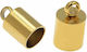 Steel Cap Ring Gold Ø6mm