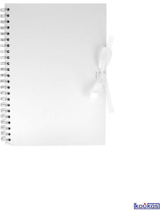 Artemio 21x29.7cm WITHOUT LINES WITH 40 WHITE SHEETS Wedding Wish Book White