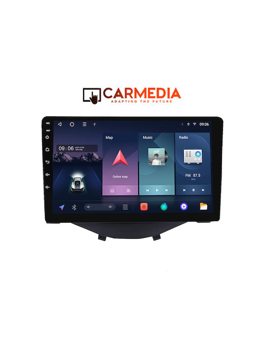 Carmedia Car Audio System for Peugeot 108 Toyota Aygo Citroen C1 2014 (Bluetooth/USB/WiFi/GPS/Apple-Carplay/Android-Auto) with Touch Screen 9"
