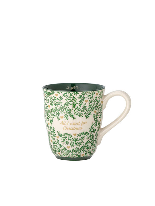 Bloomingville Christmas Mug Ceramic Green