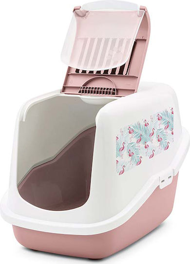 Savic Nestor Impression Cat Toilet Closed White L56 x W39 x H38.5cm