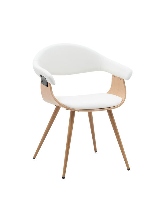 Devra Столички Трапезария White/Natural 1бр 55.5x53.5x77бр