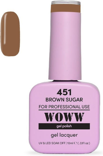 Woww Cosmetics Хибриден Лак за Нокти 451 10мл 1бр