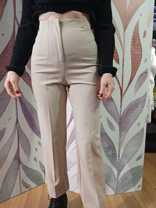 Sarah Chole Γυναικείο Υφασμάτινο Παντελόνι Beige