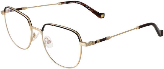 Hackett Metal Eyeglass Frame Gold HEB294-423