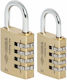 Cisa Padlock Brass Combination 30mm 1pcs