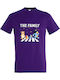 Kids' T-shirt Dark Purple The Heeler Family Bluey Dad Mom