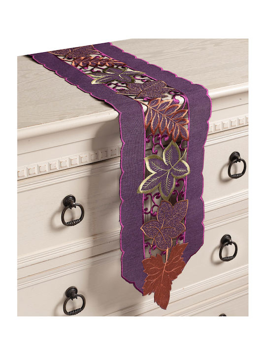 Silk Fashion Runner 19612 Violet 20x165cm
