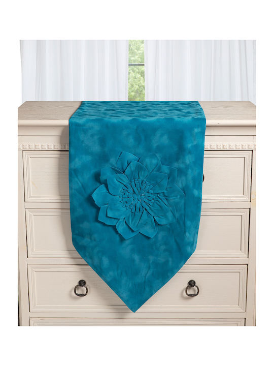Silk Fashion Ράνερ 97β13 Τυρκουάζ 40x180εκ.