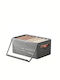 Cutie de Depozitare din Plastic cu Capac Gri 50x35x23cm