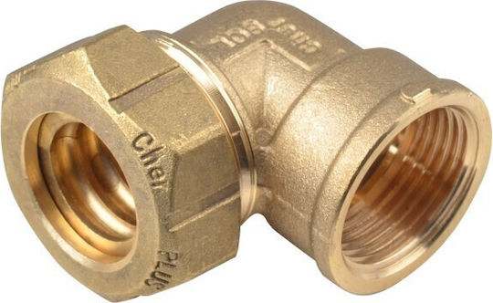 Cher Bros Γωνία 3/4'' Θηλυκή Inox Dn16