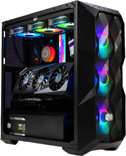 Vengeance Venom CoolerMaster Edition-S8 Gaming Desktop PC (Ryzen 7-5700X/32GB DDR4/1TB SSD/GeForce RTX 4060/No OS)