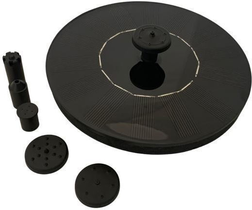 Strend Pro Garden Solar Fountain Ipx8 16x4 Cm 4 Nozzles Jet Height 40 Cm
