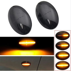 Πλαϊνά Φλας Φτερού Opel Astra F 91-97 Corsa B C 93-06 Tigra A 94-00 Led Dynamic Smoke 2 Τεμάχια