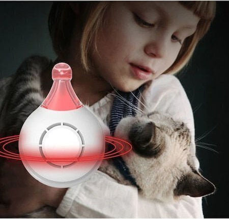 Ultrasonic Anti-Tick Lice Flea Device for Dogs White