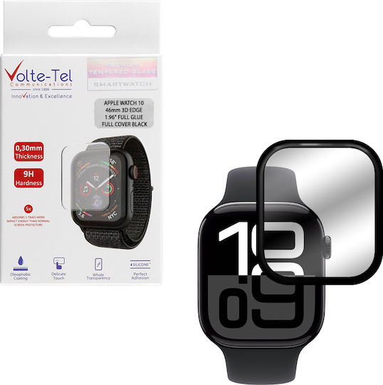 Volte-Tel Tempered Full Face Tempered Glass for the Apple Watch 10 46mm 1pcs 8374593