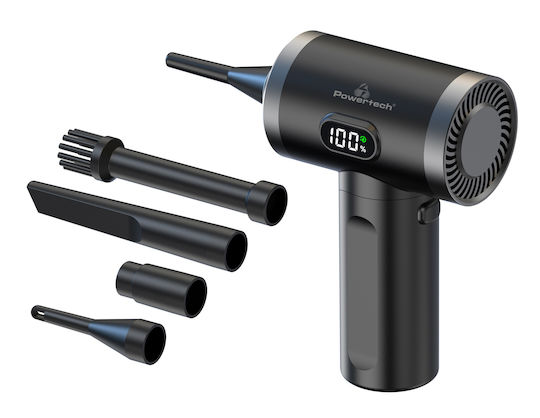 Powertech Air Blower με Led Φακό 50W, 3600mAh σε Μαύρο Χρώμα PT-1316